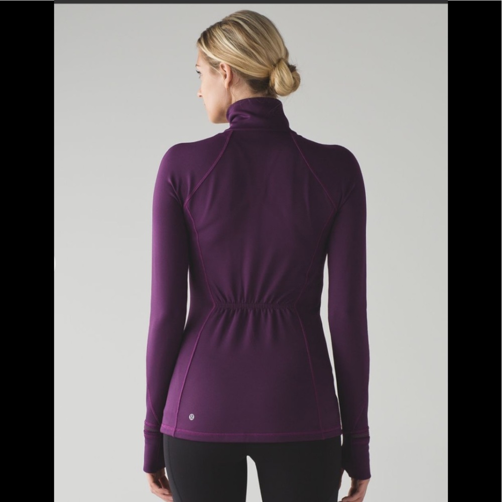 Lululemon First Mile 1/2 Zip Darkest Magenta